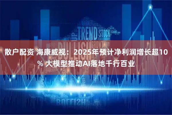 散户配资 海康威视：2025年预计净利润增长超10% 大模型推动AI落地千行百业